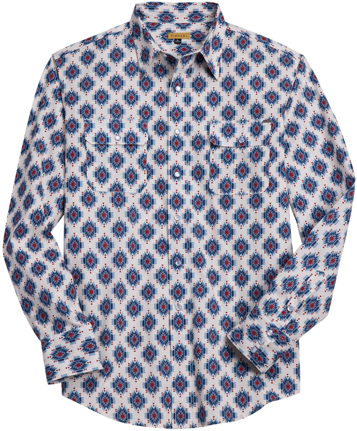 Tin Haul Mens Aztecs Long Sleeve Western Snap Shirt - Tin Haul - Flyclothing LLC
