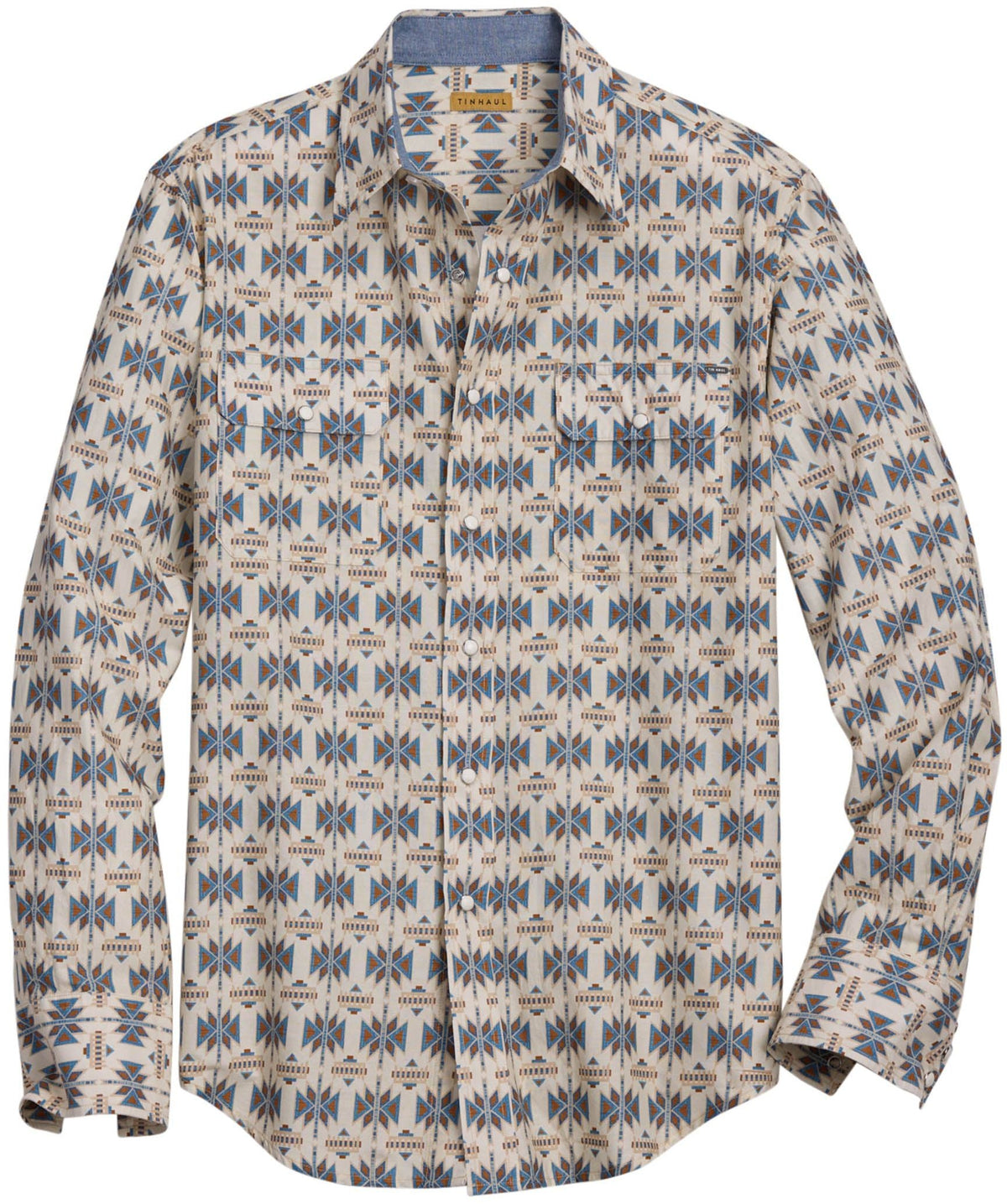 Tin Haul Mens Serape Print Long Sleeve Snap Shirt - Tin Haul - Flyclothing LLC