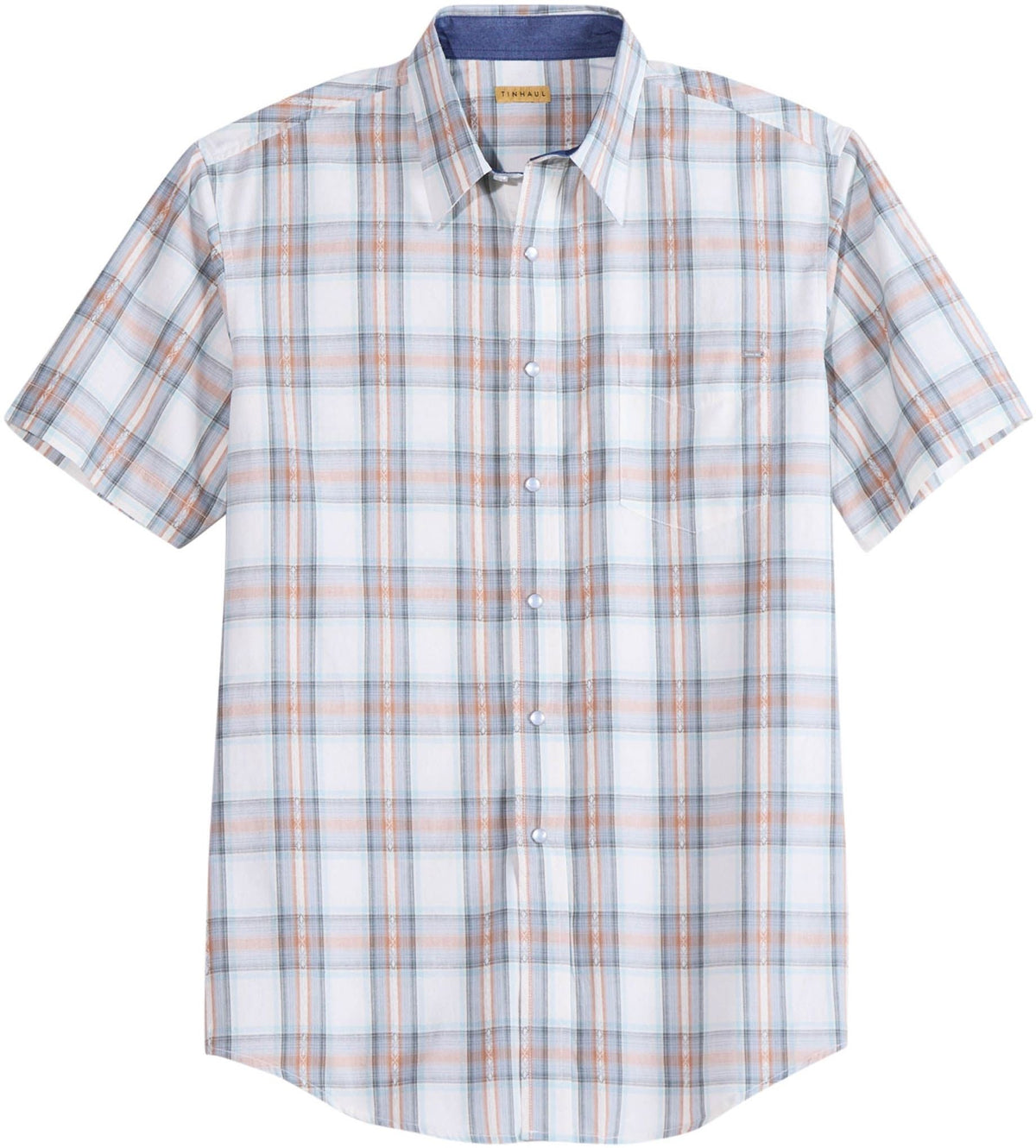 Tin Haul Mens Tupelo Plaid Short Sleeve Snap Western Shirt - Tin Haul - Flyclothing LLC