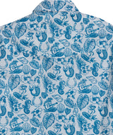 Tin Haul Mens Nautical Print Short Sleeve Snap Shirt - Tin Haul - Flyclothing LLC