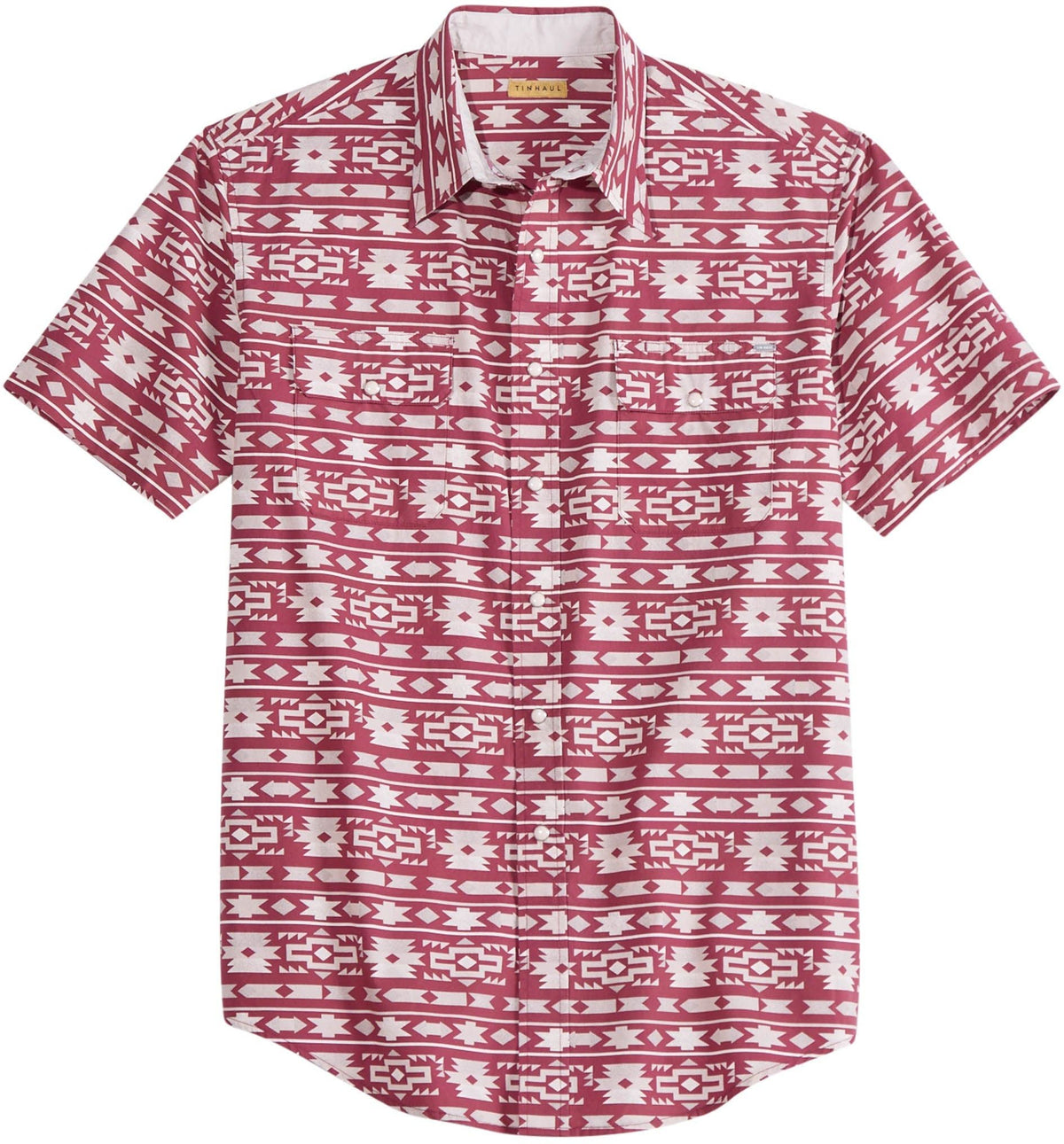 Tin Haul Mens Aztec Stripe Short Sleeve Snap Western Shirt - Tin Haul - Flyclothing LLC