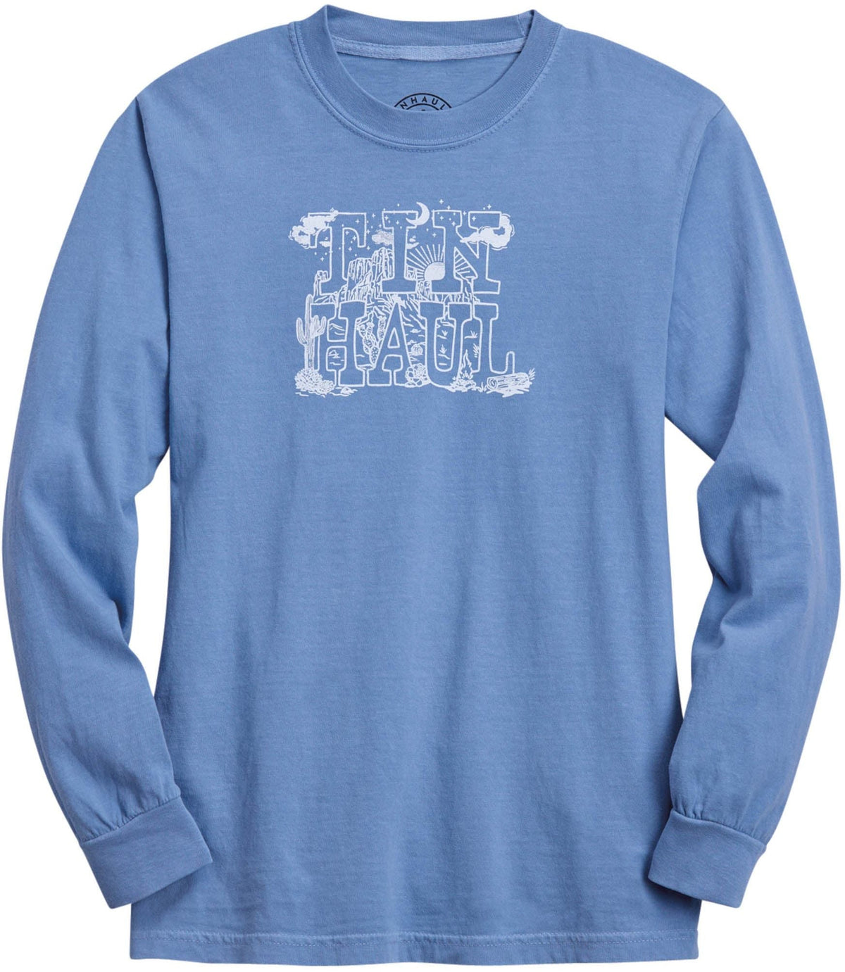 Tin Haul Womens Nature Typography Screen Print Long Sleeve Shirt