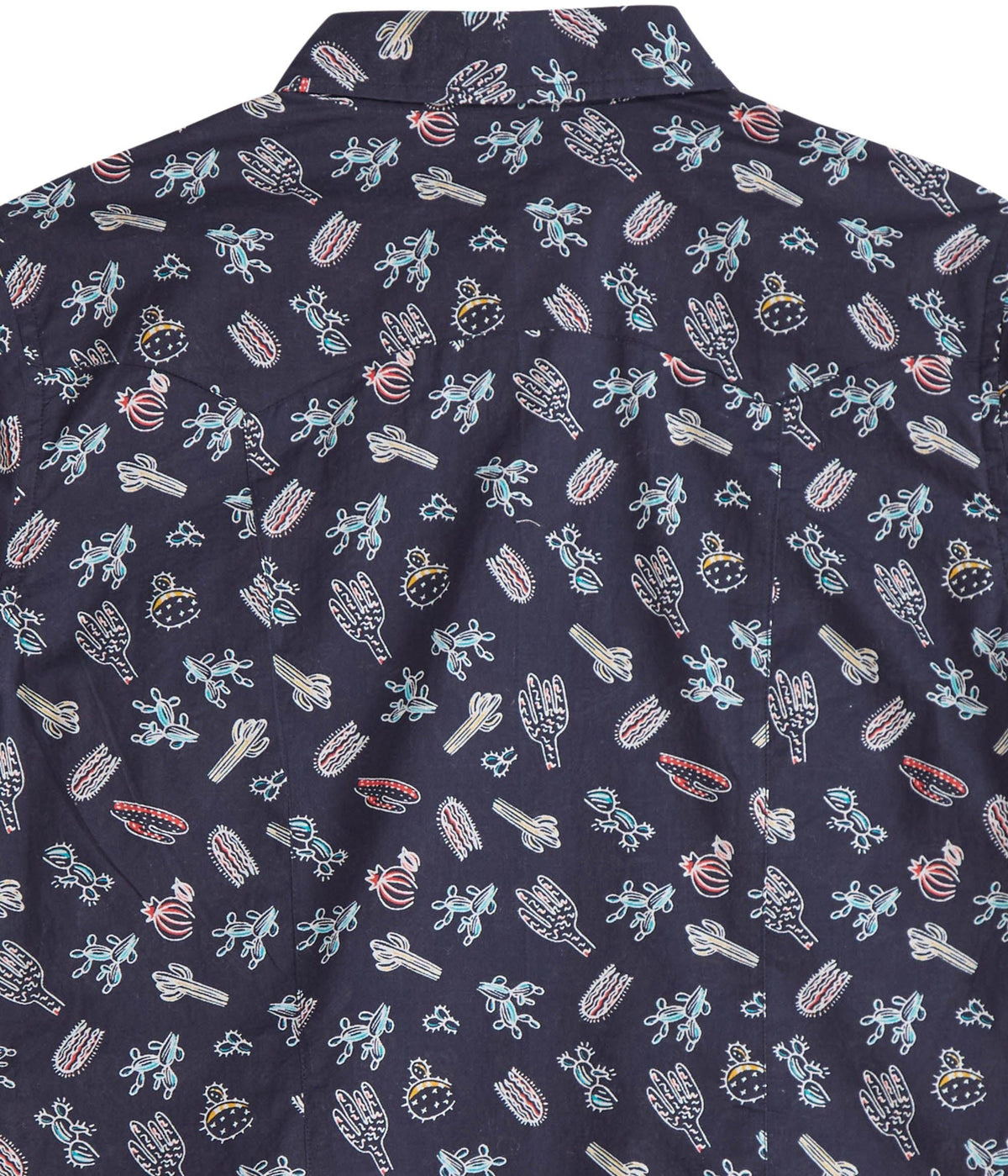 Tin Haul Womens Tossed Cactus Print Long Sleeve Snap Western Shirt - Tin Haul - Flyclothing LLC