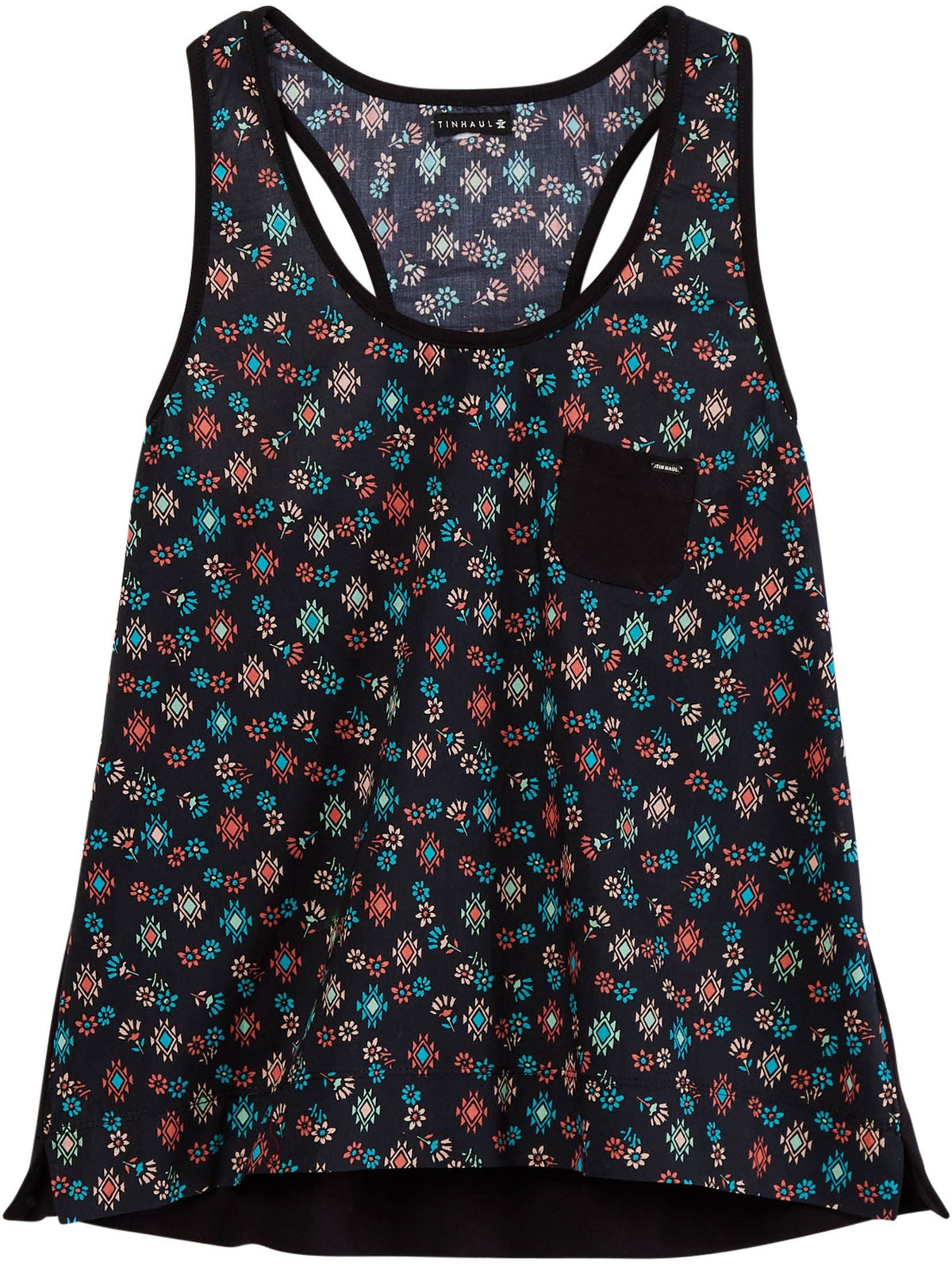 Tin Haul Womens Floral Aztec Print Sleeveless Pullover Western Shirt - Tin Haul - Flyclothing LLC