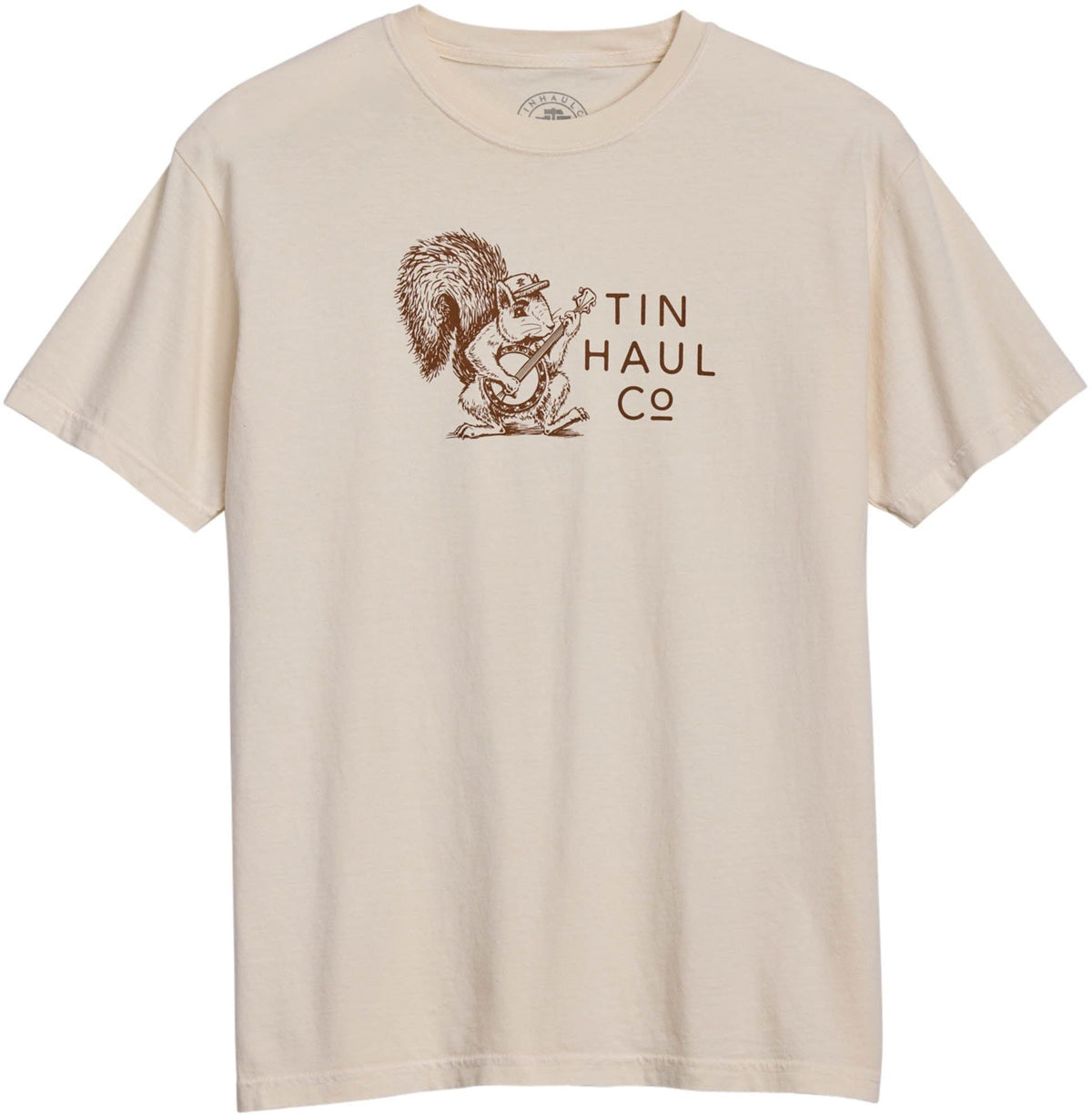 Tin Haul Unisex Squirrel W/Banjo Short Sleeve Western Shirt