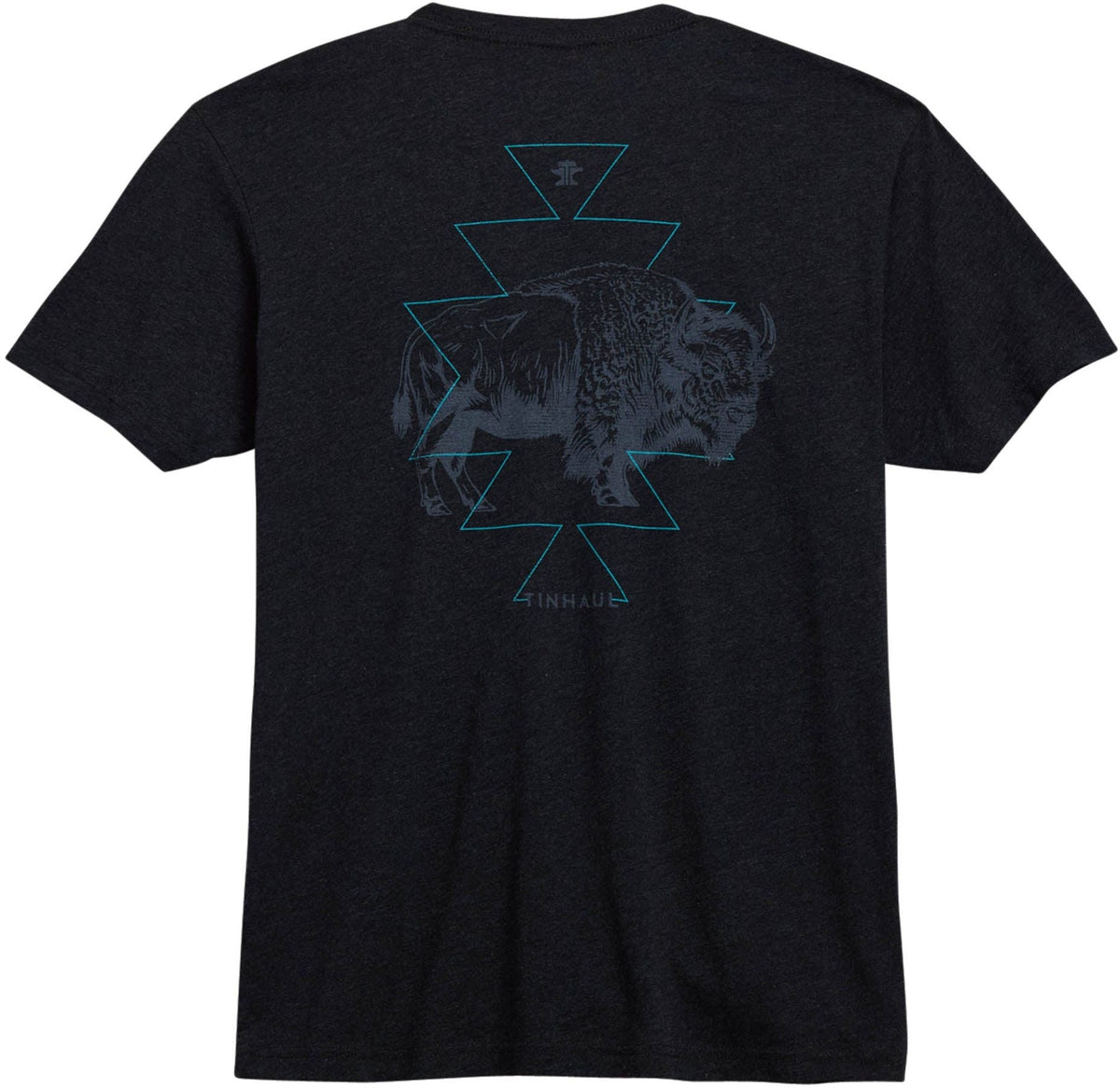 Tin Haul Unisex Bison Screen Print Short Sleeve Shirt - Tin Haul - Flyclothing LLC
