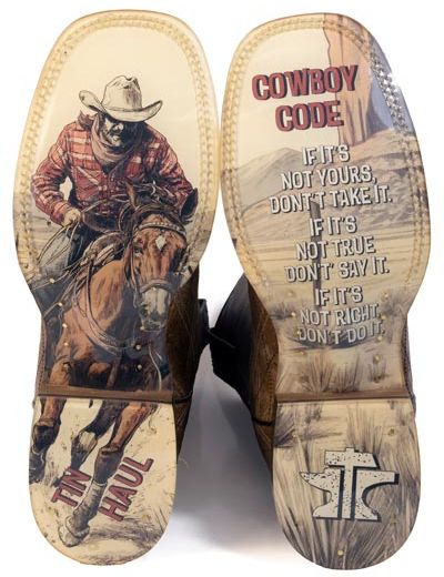 Tin Haul Mens Criss-crossed Boots