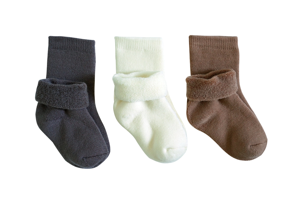 tittimitti® Baby & Toddler 75% Merino Wool Terry Socks 3-Pack – Ages 3–24 Months - tittimitti - Flyclothing LLC