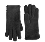 tittimitti® 100% Virgin Wool Unisex Gloves with Genuine Leather Trim