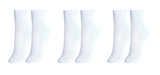 TITTIMITTI® Women's 100% Mercerized Cotton Filo di Scozia Ankle Socks — 3-Pack, Made in Italy