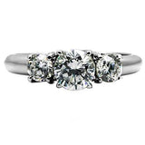 TK004 - High polished (no plating) Stainless Steel Ring with AAA Grade CZ in Clear - Alamode - Flyclothing LLC