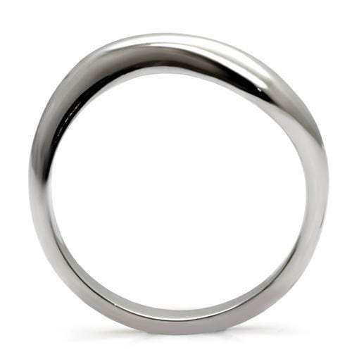 TK031 - High polished (no plating) Stainless Steel Ring with No Stone - Alamode - Flyclothing LLC