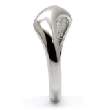 TK031 - High polished (no plating) Stainless Steel Ring with No Stone - Alamode - Flyclothing LLC