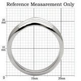 TK032 - High polished (no plating) Stainless Steel Ring with No Stone - Alamode - Flyclothing LLC