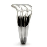 TK032 - High polished (no plating) Stainless Steel Ring with No Stone - Alamode - Flyclothing LLC
