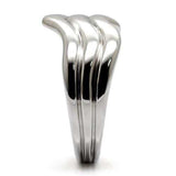 TK032 - High polished (no plating) Stainless Steel Ring with No Stone - Alamode - Flyclothing LLC