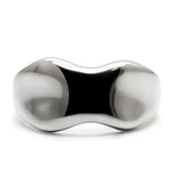 TK033 - High polished (no plating) Stainless Steel Ring with No Stone - Alamode - Flyclothing LLC