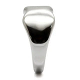 TK033 - High polished (no plating) Stainless Steel Ring with No Stone - Alamode - Flyclothing LLC