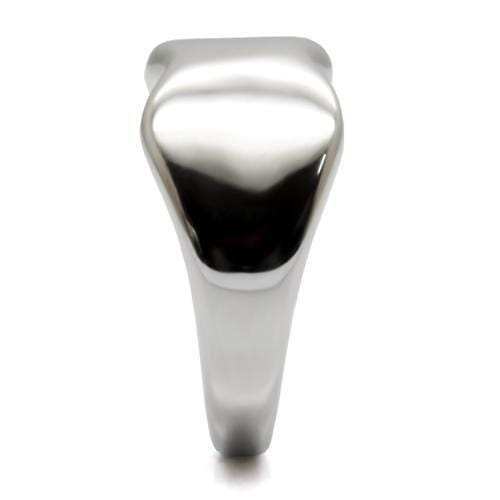 TK033 - High polished (no plating) Stainless Steel Ring with No Stone - Alamode - Flyclothing LLC