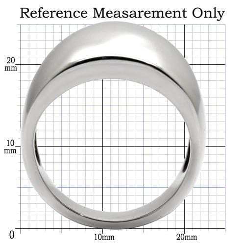 TK034 - High polished (no plating) Stainless Steel Ring with No Stone - Alamode - Flyclothing LLC