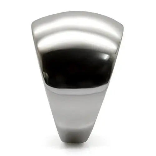 TK034 - High polished (no plating) Stainless Steel Ring with No Stone - Alamode - Flyclothing LLC