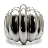 TK035 - High polished (no plating) Stainless Steel Ring with No Stone - Alamode - Flyclothing LLC