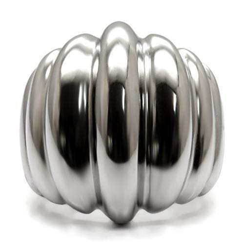 TK035 - High polished (no plating) Stainless Steel Ring with No Stone - Alamode - Flyclothing LLC