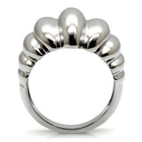 TK035 - High polished (no plating) Stainless Steel Ring with No Stone - Alamode