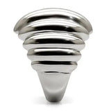 TK035 - High polished (no plating) Stainless Steel Ring with No Stone - Alamode - Flyclothing LLC