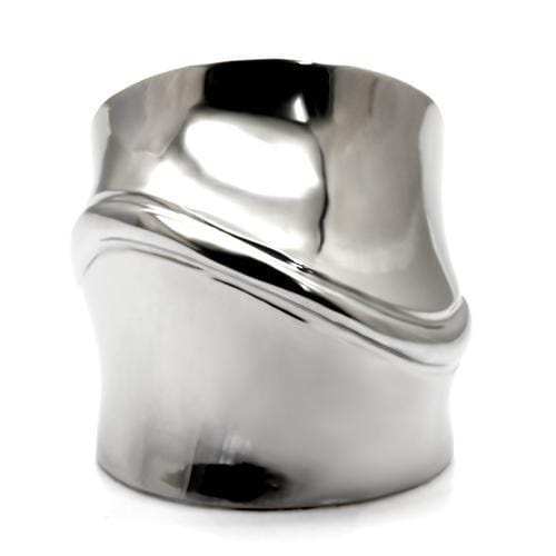 TK036 - High polished (no plating) Stainless Steel Ring with No Stone - Alamode - Flyclothing LLC