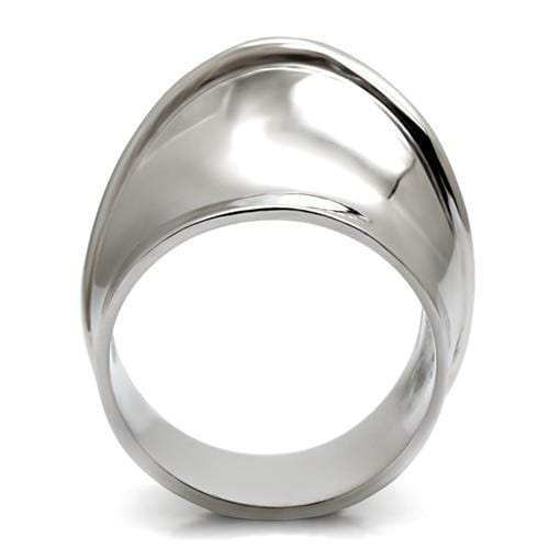 TK036 - High polished (no plating) Stainless Steel Ring with No Stone - Alamode - Flyclothing LLC