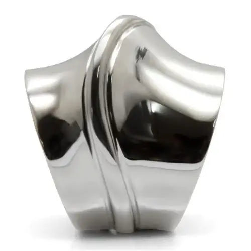 TK036 - High polished (no plating) Stainless Steel Ring with No Stone - Alamode - Flyclothing LLC