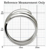 TK037 - High polished (no plating) Stainless Steel Ring with No Stone - Alamode - Flyclothing LLC