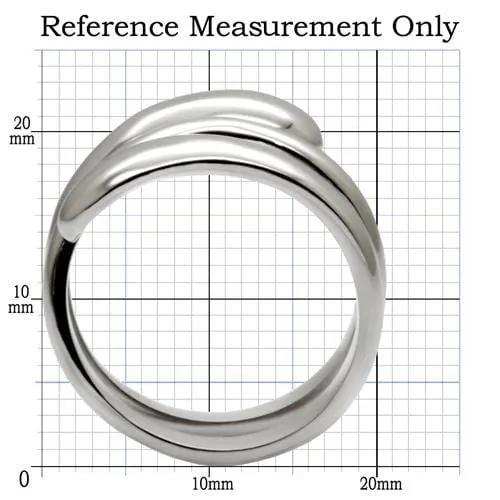 TK037 - High polished (no plating) Stainless Steel Ring with No Stone - Alamode - Flyclothing LLC