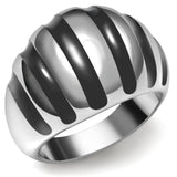 TK038 - High polished (no plating) Stainless Steel Ring with No Stone - Alamode
