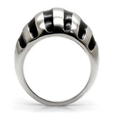 TK038 - High polished (no plating) Stainless Steel Ring with No Stone - Alamode