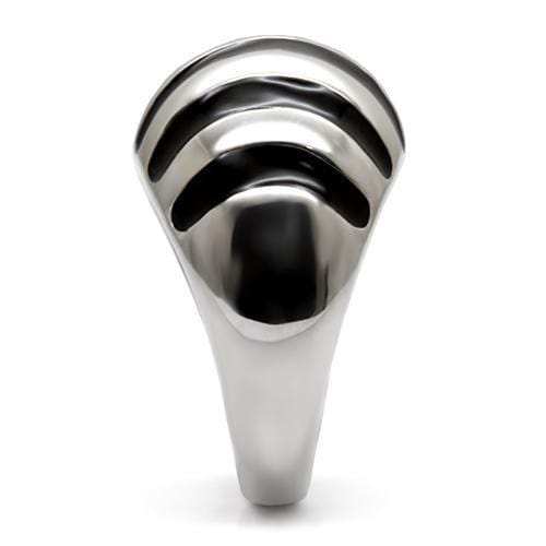 TK038 - High polished (no plating) Stainless Steel Ring with No Stone - Alamode - Flyclothing LLC