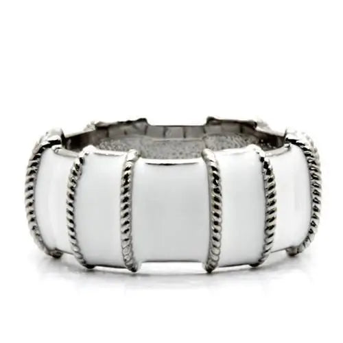 TK039 - High polished (no plating) Stainless Steel Ring with No Stone - Alamode - Flyclothing LLC
