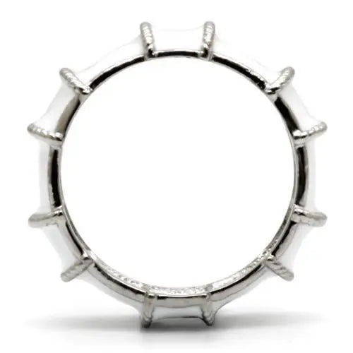 TK039 - High polished (no plating) Stainless Steel Ring with No Stone - Alamode - Flyclothing LLC