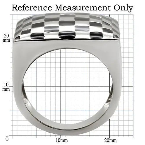 TK040 - High polished (no plating) Stainless Steel Ring with No Stone - Alamode - Flyclothing LLC