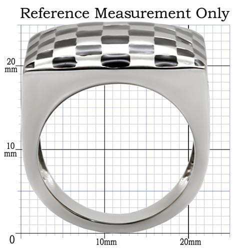 TK040 - High polished (no plating) Stainless Steel Ring with No Stone - Alamode - Flyclothing LLC