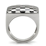 TK040 - High polished (no plating) Stainless Steel Ring with No Stone - Alamode - Flyclothing LLC
