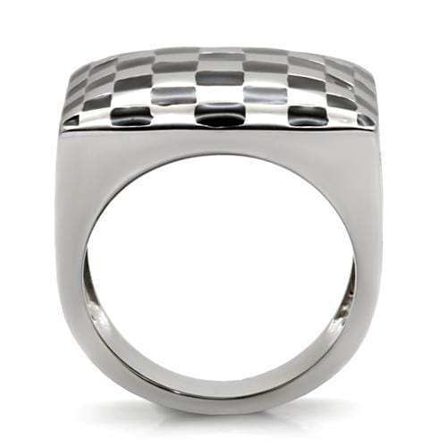 TK040 - High polished (no plating) Stainless Steel Ring with No Stone - Alamode - Flyclothing LLC