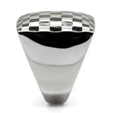 TK040 - High polished (no plating) Stainless Steel Ring with No Stone - Alamode - Flyclothing LLC
