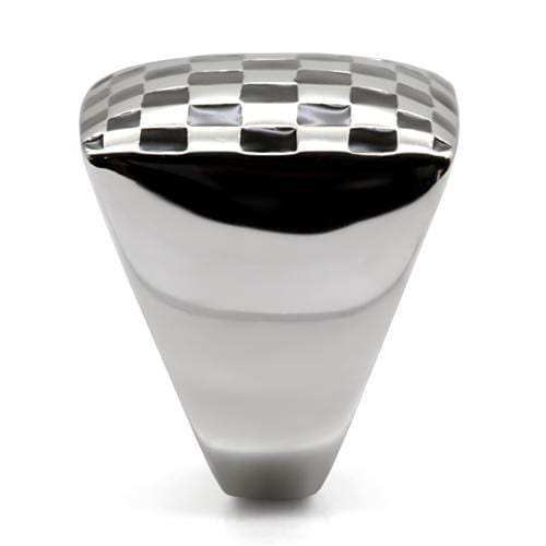 TK040 - High polished (no plating) Stainless Steel Ring with No Stone - Alamode - Flyclothing LLC