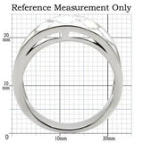 TK041 - High polished (no plating) Stainless Steel Ring with No Stone - Alamode - Flyclothing LLC