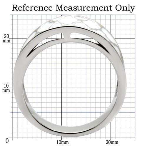 TK041 - High polished (no plating) Stainless Steel Ring with No Stone - Alamode - Flyclothing LLC