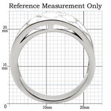 TK041 - High polished (no plating) Stainless Steel Ring with No Stone - Alamode