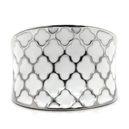 TK041 - High polished (no plating) Stainless Steel Ring with No Stone - Alamode - Flyclothing LLC