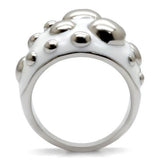 TK042 - High polished (no plating) Stainless Steel Ring with No Stone - Alamode